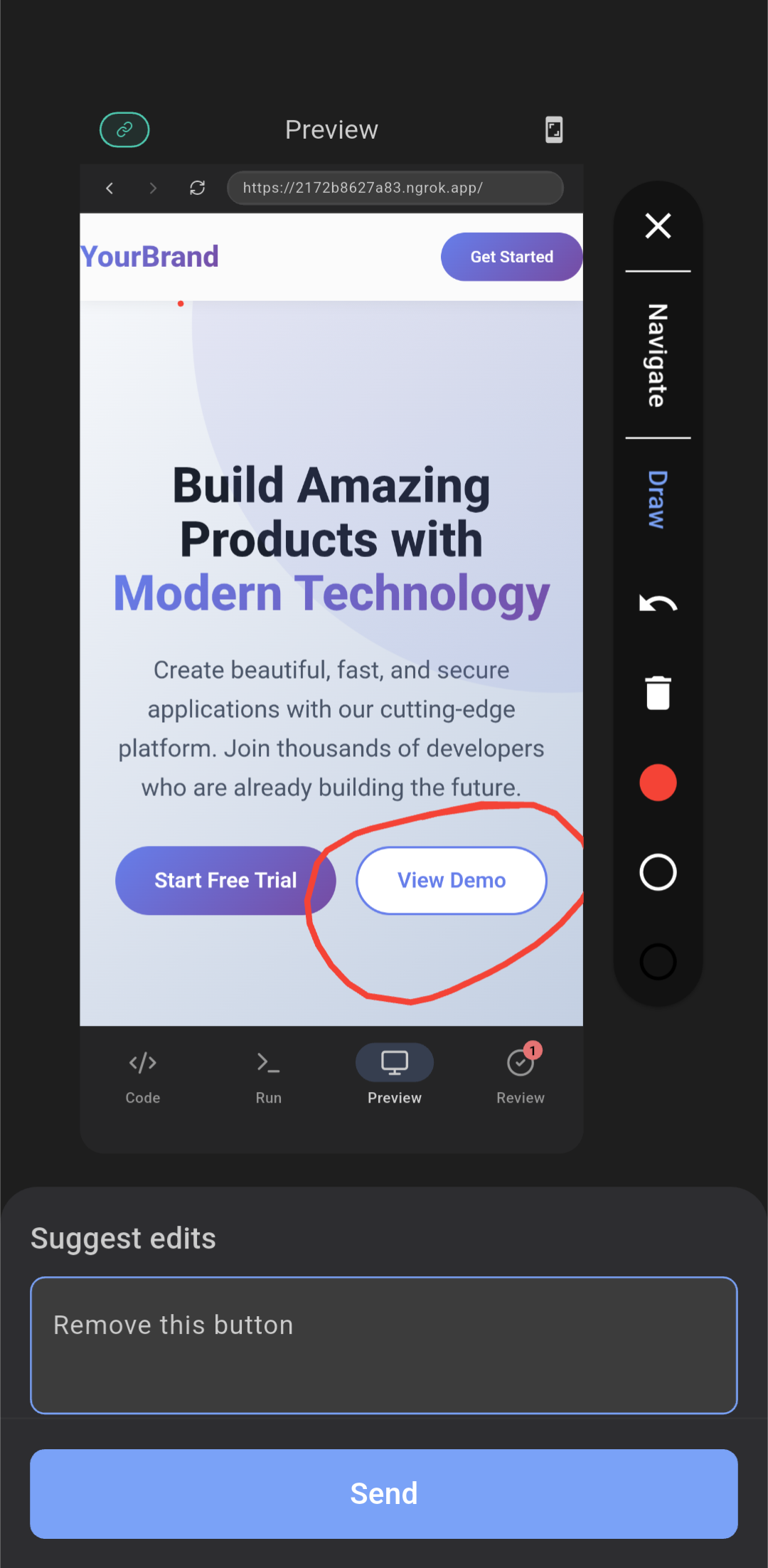 CodeRemote Preview Live