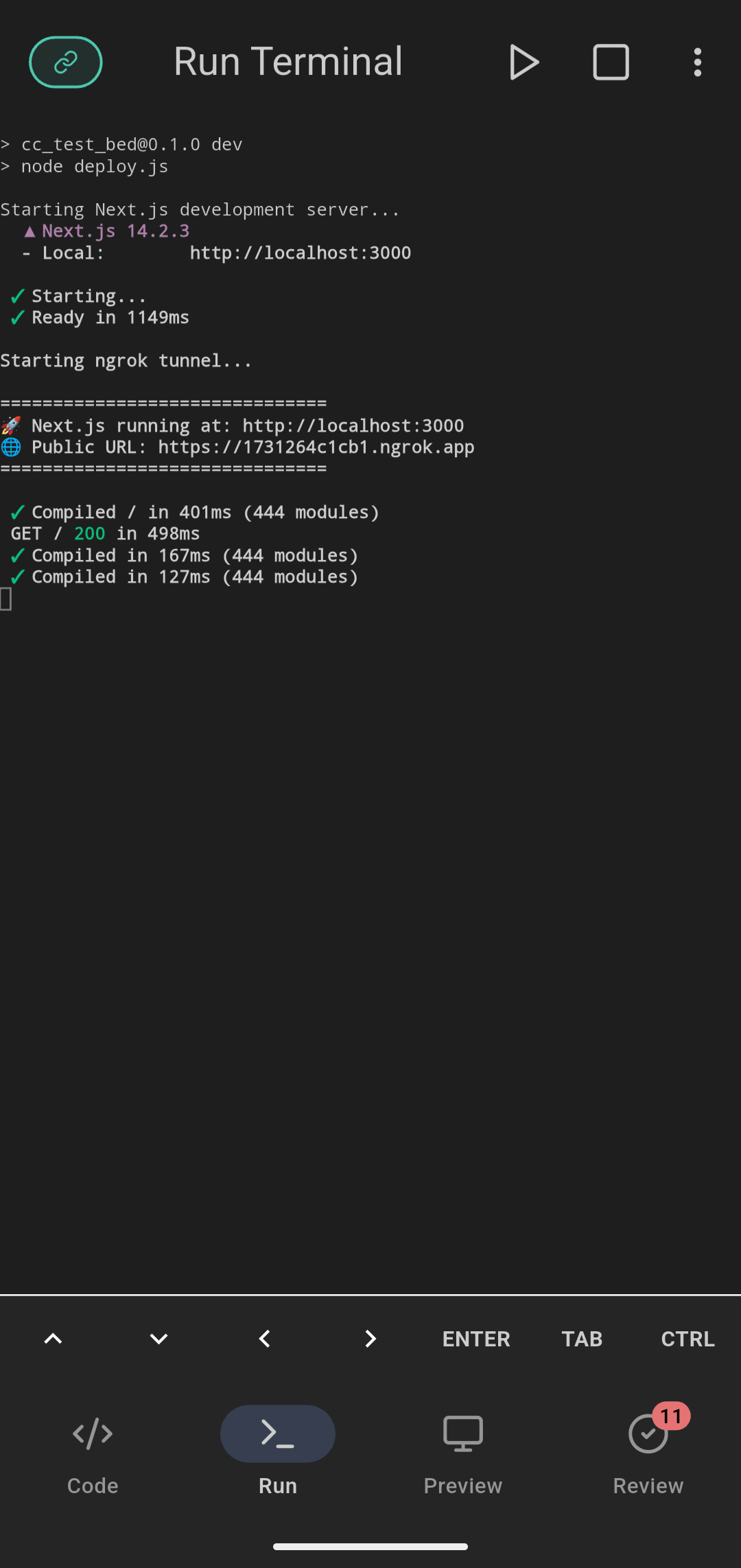 CodeRemote Run Builds